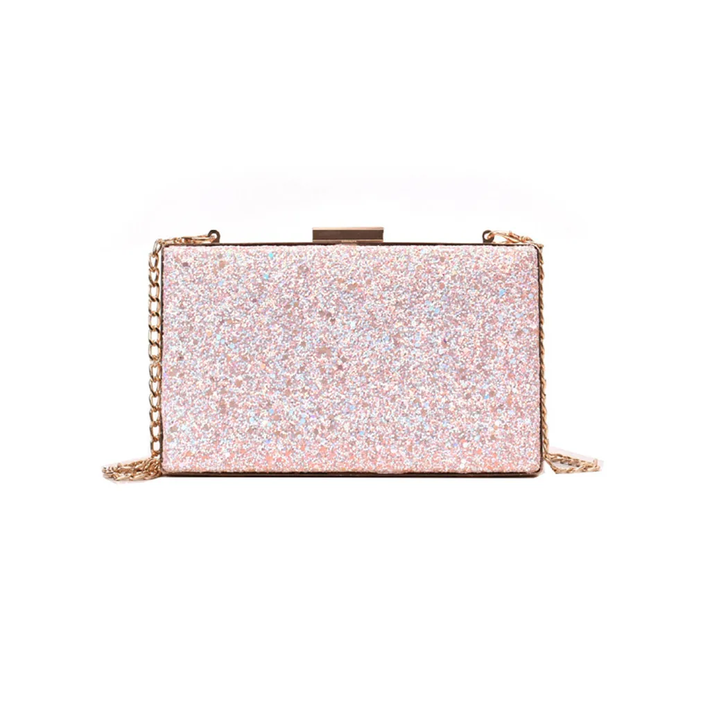 

ISHOWTIENDA Luxury Handbags Women Bags Designer Trendy Sequins Metal Shoulder Bag Clutches Ladies Party Hand Bags Bolsa Feminina