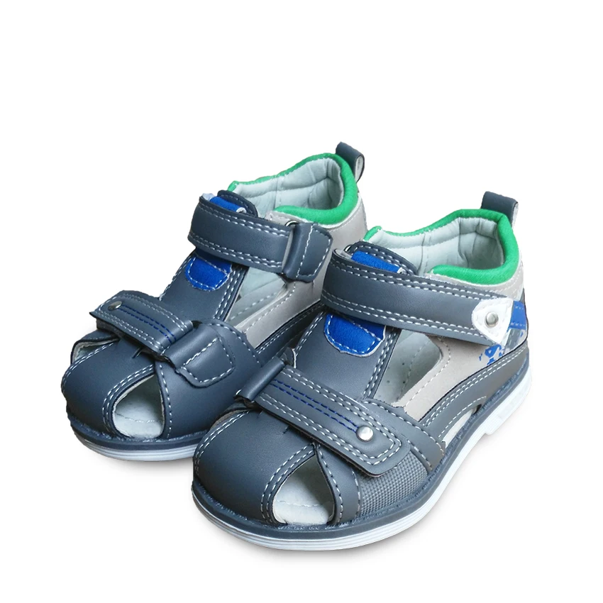

new 1pair Children boy arch support PU Sandals shoes+inner 13-16.3cm