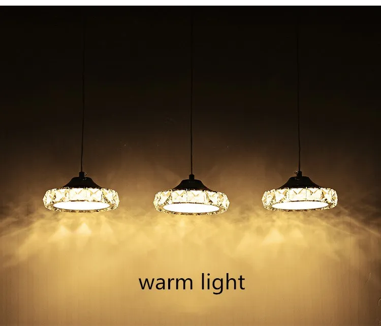 Lustre de Cristal Luminária de Cristal Pingente de Diâmetro Moderno Lâmpada Led Ac110-260 Luz 9 de cristal AC110-260 luminária de cristal led luz pingente de diâmetro