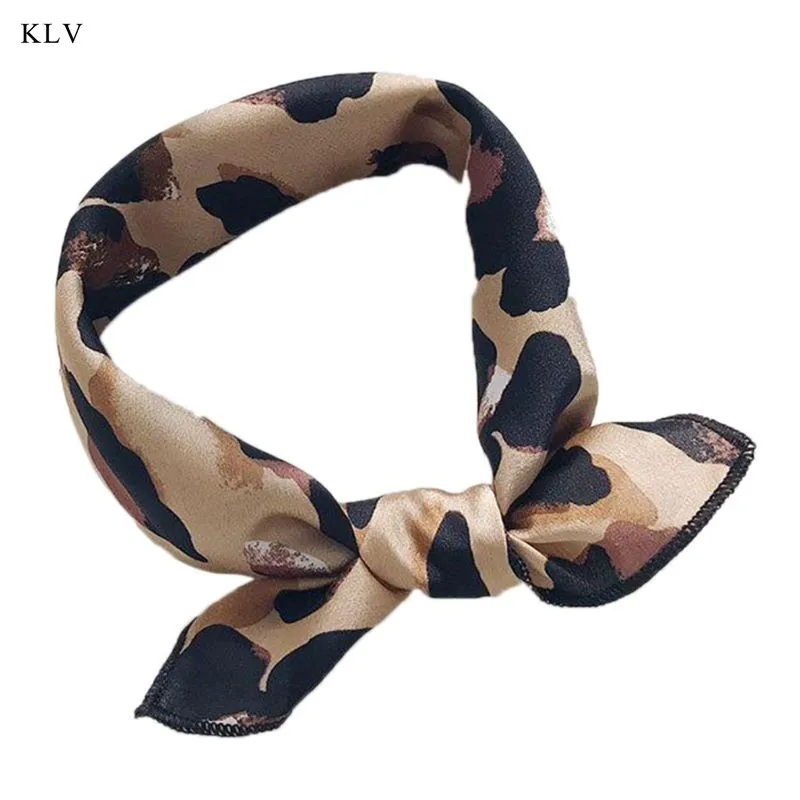 6060Cm Women Scarf Square Silk Hair Tie Band Skinny Hair Tie Band Small Handkerchief Bandana Scarf-In,8,60Cm 60Cm