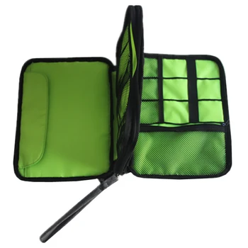 

Large Capacity Data Cable Storage Bag Travel Electronics Accessories Organizer Pouch for HDD Adapter Memory Card Digital Gadgets