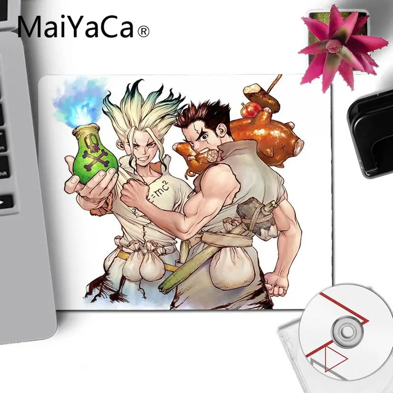 MaiYaCa dr stone, игровой коврик для ноутбука, коврик для мыши, аниме, ноутбук, нескользящий коврик, аксессуары для геймеров, игровой коврик для мыши, рождественский подарок, сюрприз - Цвет: 18x22cm