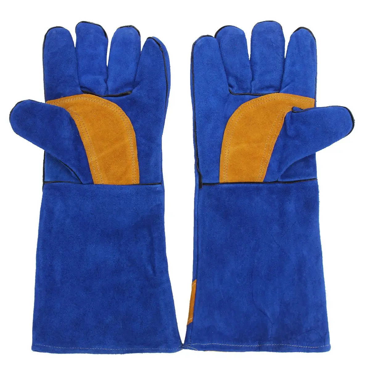 

NEW 16'' Pair Long Heavy Duty Double Reinforced Welding Gauntlets Welder Gloves Safety Gloves