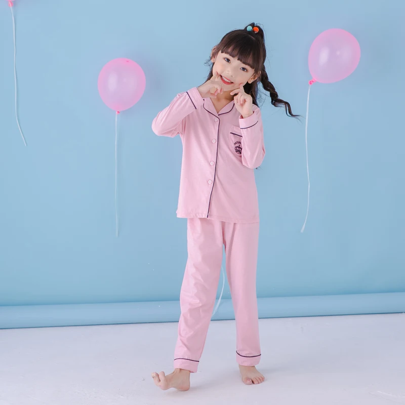 Г. Осенне-зимние детские пижамы хлопковый комплект одежды с длинными рукавами для девочек, Catamite милые детские пижамы, домашняя одежда для мальчиков - Цвет: C M2 chun fen