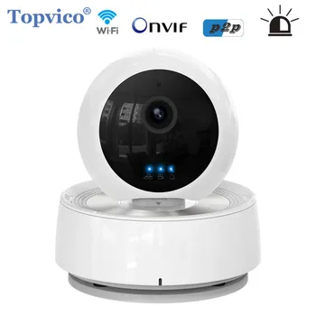 

Topvico Alarm WIFI IP Camera Wireless PTZ Pan Tilt 1.0MP IR LED 720p P2P Plug Play Cam Video Surveillance Home Security Camera