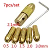 TONGFENGLH 7Pcs/set 0.5-3mm Small Electric Drill Bit Collet Micro Twist Chuck Tool Kit Popular hot selling ► Photo 2/2