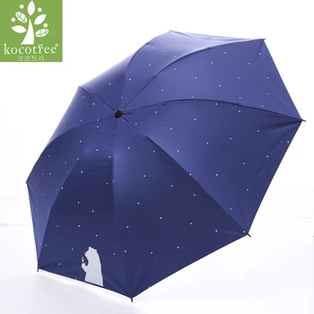 

Kocotree Cartoon Little Bear Umbrella Kids Umbrella Rainy Umbrella Women Waterproof Large Anti UV Parasol Paraguas Anti UV30