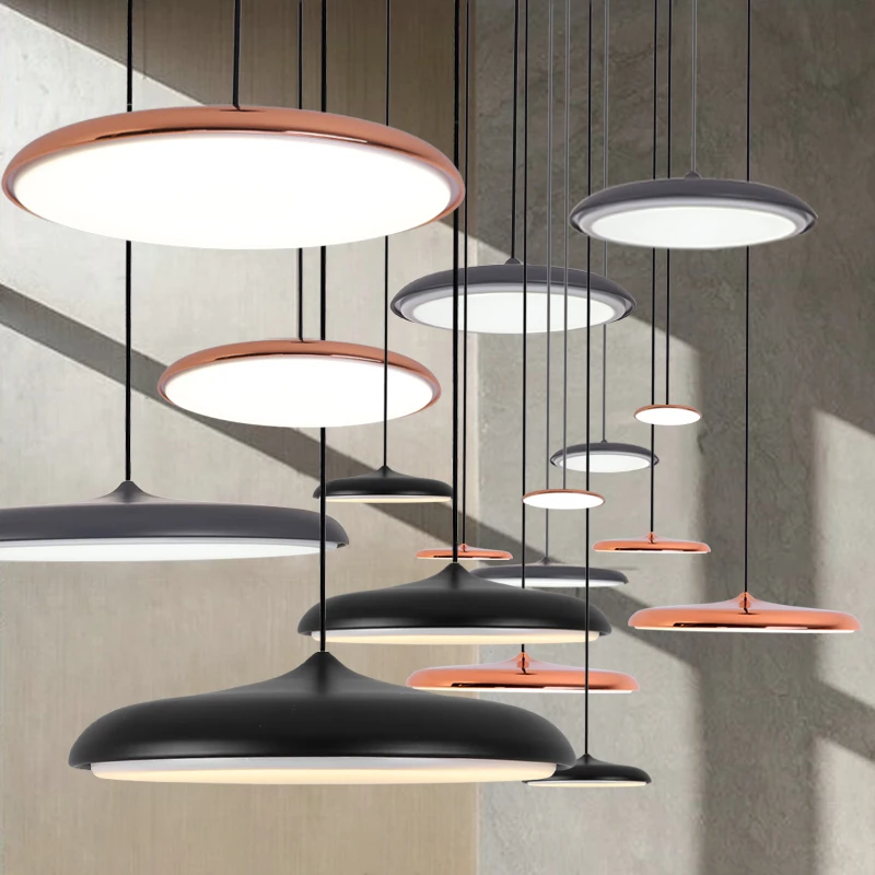  Nordic LED Metal Pendant Lights Denmark Flying saucer Pendant Lamps For Living Room Kitchen Fixture - 32900905306