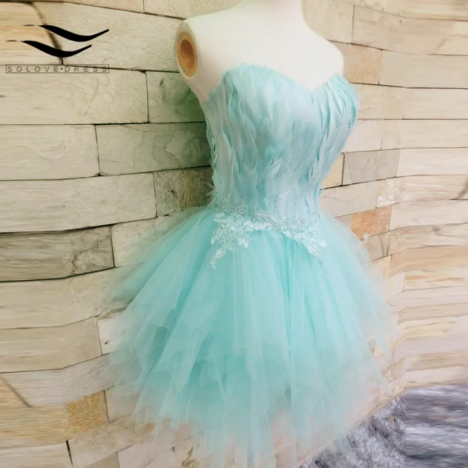 feather homecoming dresses
