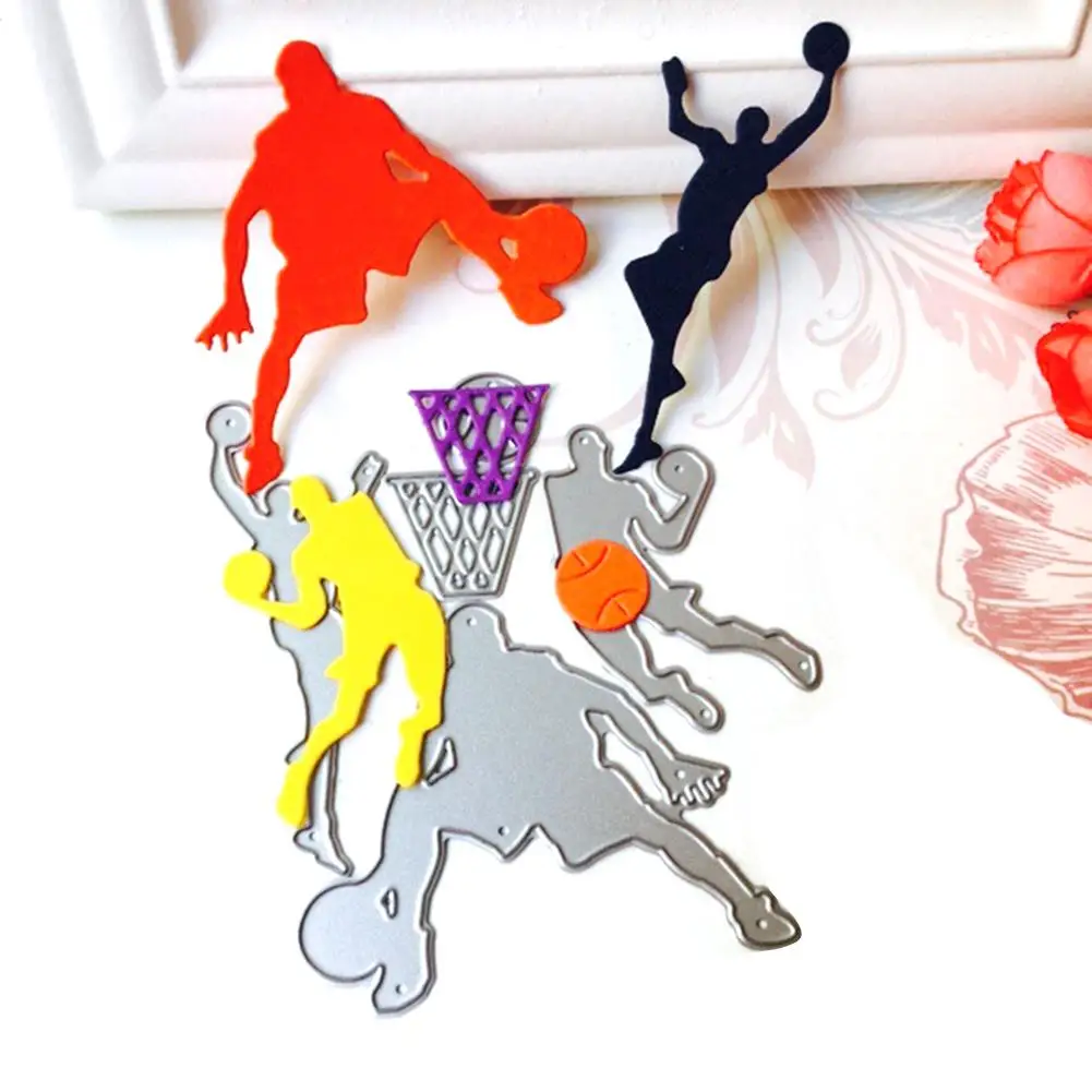 

Basketball Team with Ball DIY Metal Cutting Dies For Scrapbooking Photo Album Embossing Mold Folder Paper Stencils Decor Crafts