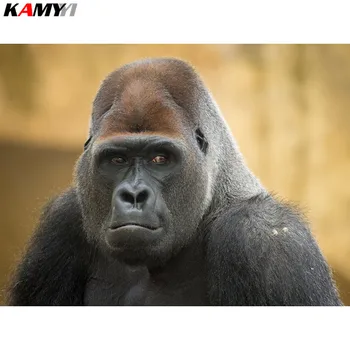 

Full Round Diamond embroidery 5D DIY Diamond painting Cross stitch Gorilla Full Square Diamond mosaic