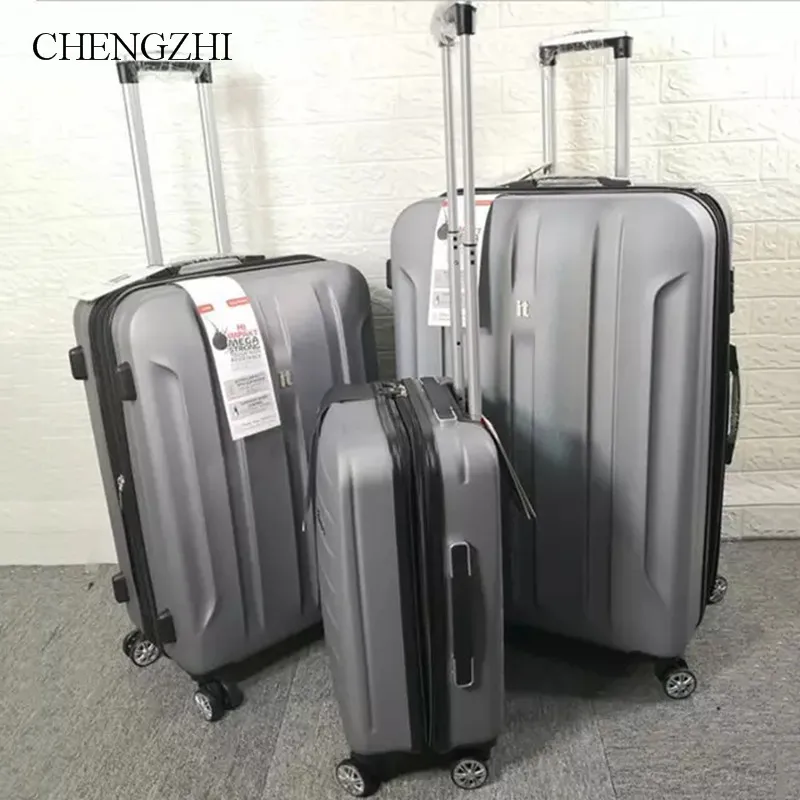 

CHENGZHI20"24"28" inch New business ABS expander travel suitcase spinner trolley box men women rolling luggage on wheels