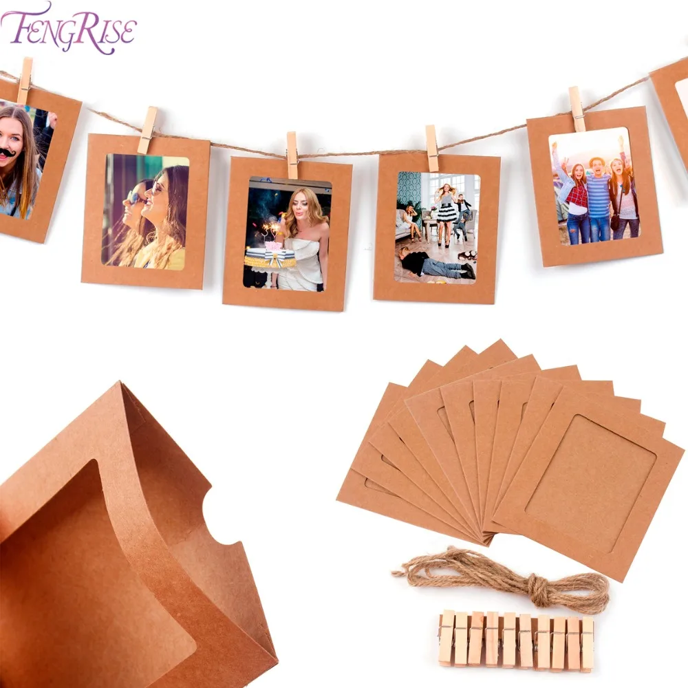 

FENGRISE Wedding Decoration For Weddings Decoration Mariage Baby Shower Photo Frame Letter Holder Photo Wall Anniversary Birthda