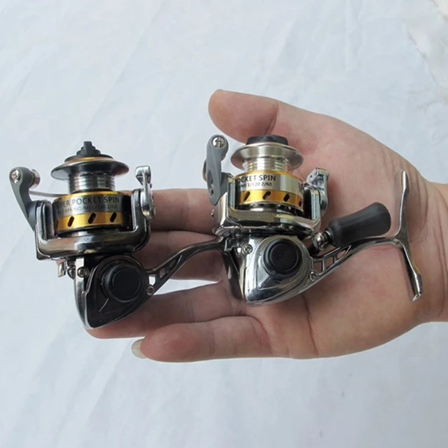 Spinning Mini Fishing Reel Metal Coil Left/Right MN100 Boat Rock Lure  Ultralight Fishing Wheel