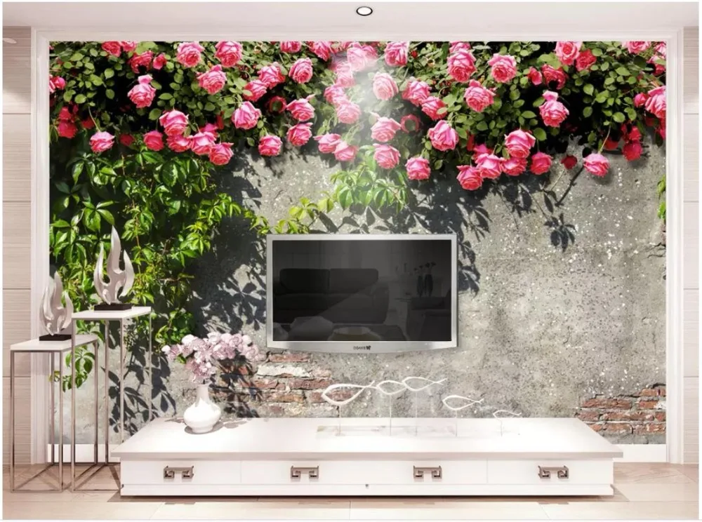 

Custom 3D wallpaper for walls 3 d wall murals wallpaper Beautiful rose mural 3D TV background wall papers for living room decor