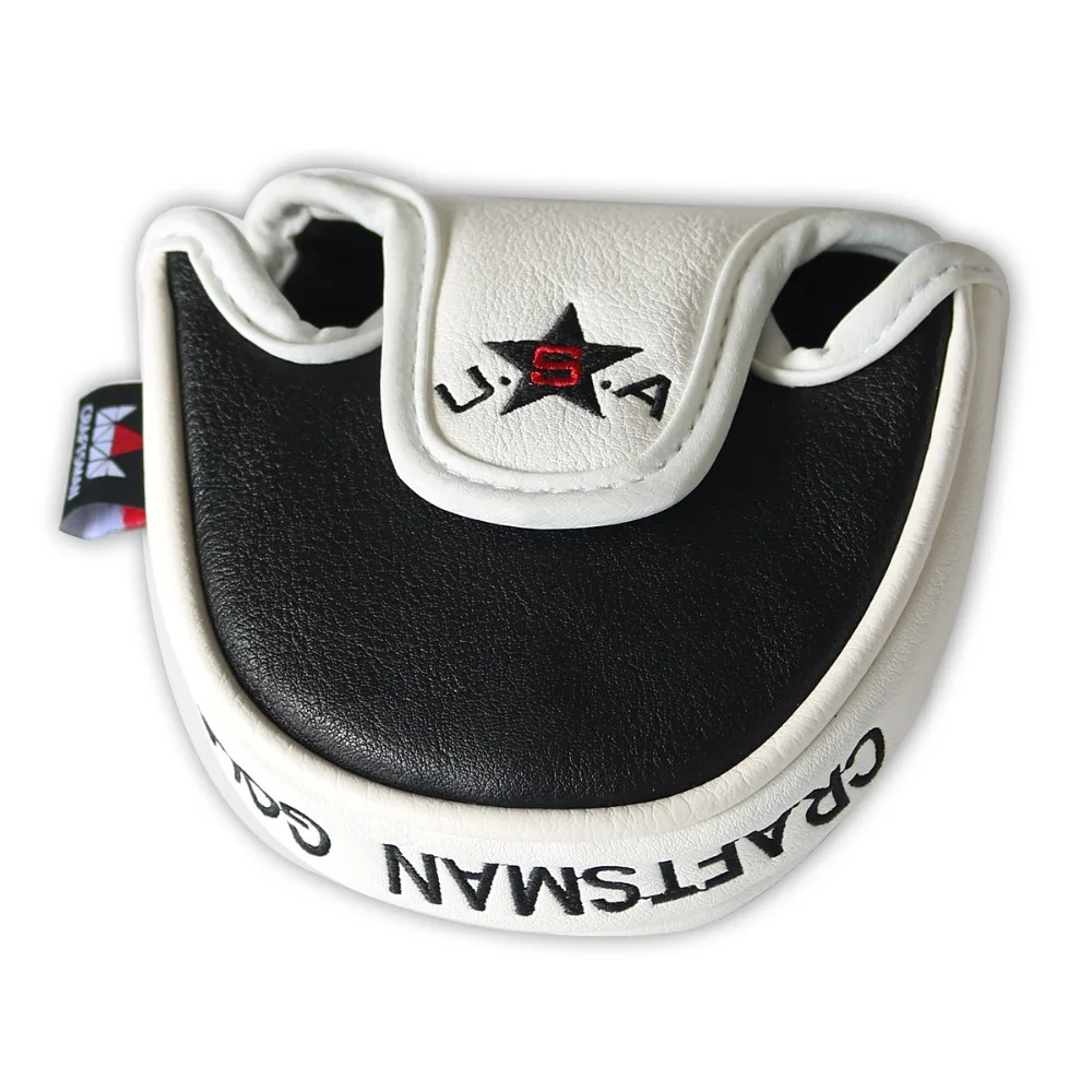 CRAFTSMAN GOLF USA Flag Red Stripes Mallet Putter Head Cover  (3)