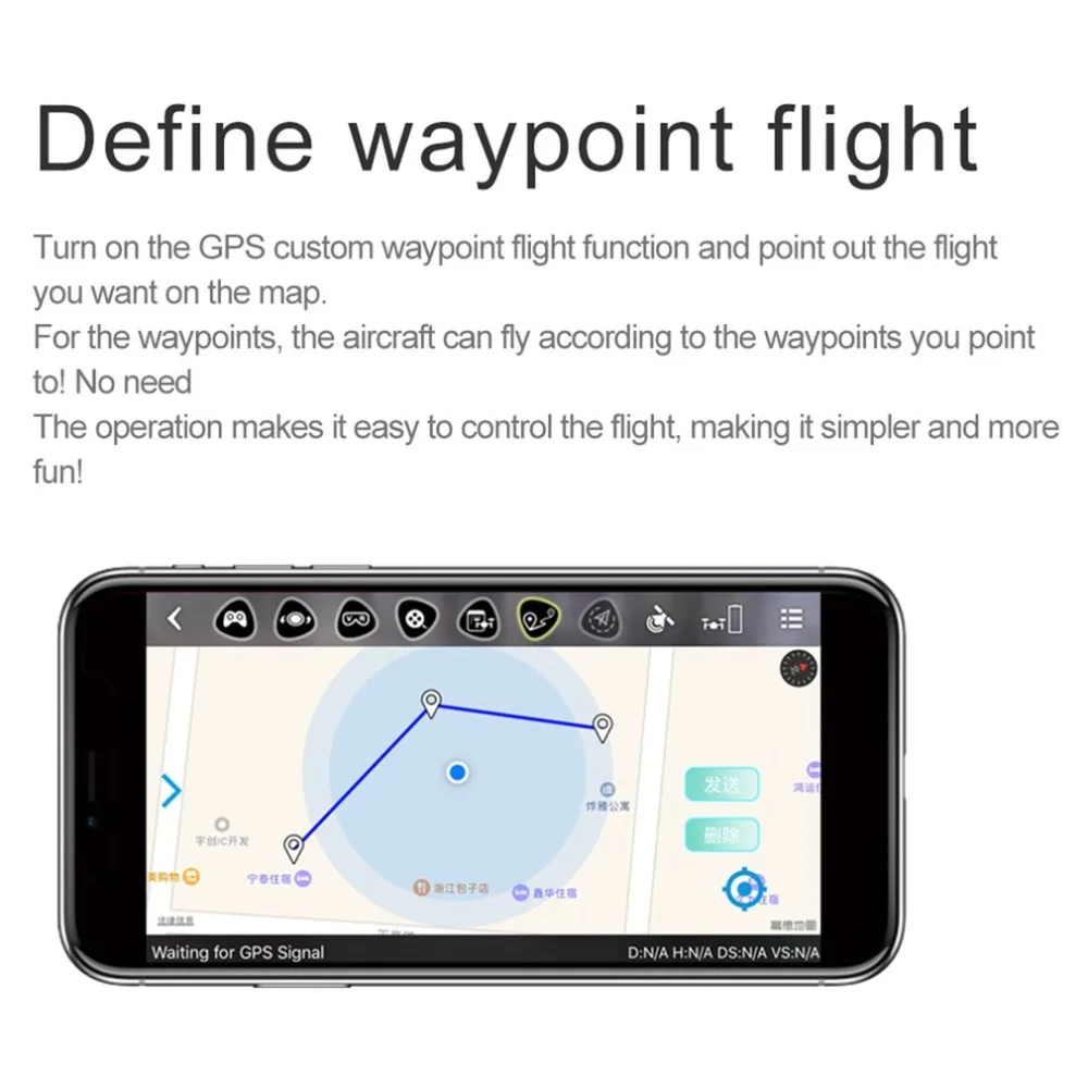 SMRC S20 6 Axles Gyro Mini GPS Drone With 110 Degree Wide Angle Camera 2.4G Altitude Hold RC Quadcopter Portable RC Model