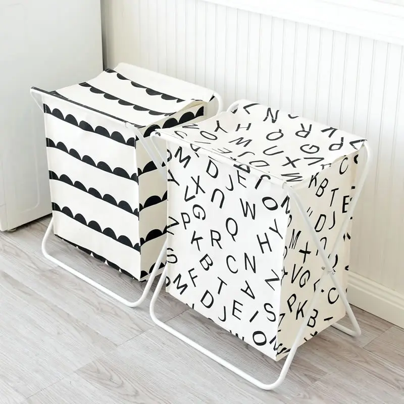 48.5*36.5*56 سنتيمتر كبيرة سلة الغسيل الملابس القذرة لعبة المنظم 2018 جديد للطي سلة التخزين المنزل تخزين و منظمة