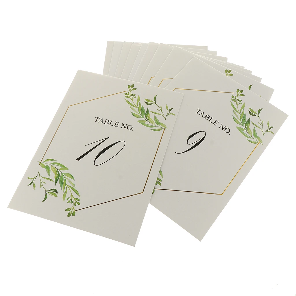 

Table NO 1-10 Table Place Card Message Table Name Cards Table Decoration