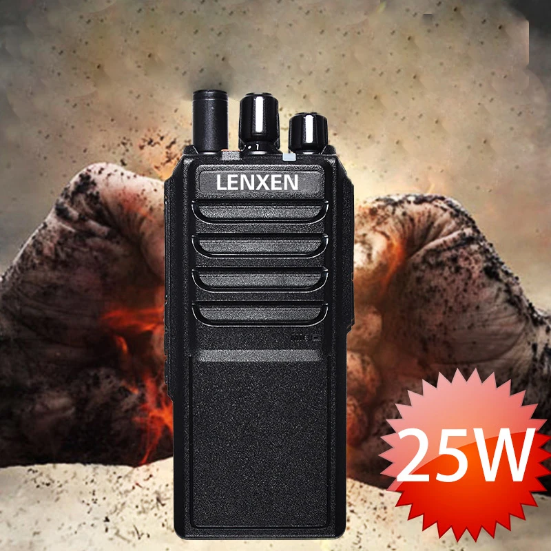  High Power LEIXEN VV-25 25watts long range walkie talkie with 12.6V 4000mAh battery