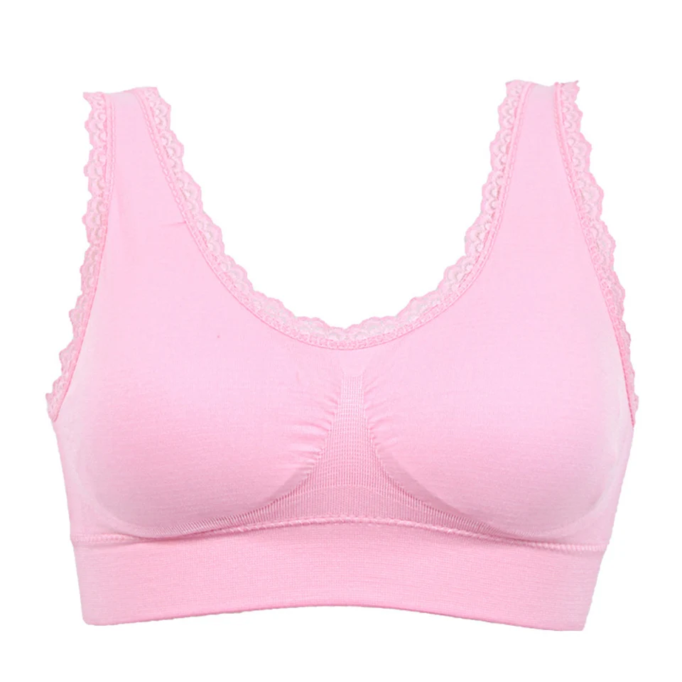 Wireless push up bra solid color seamless soft bras for women