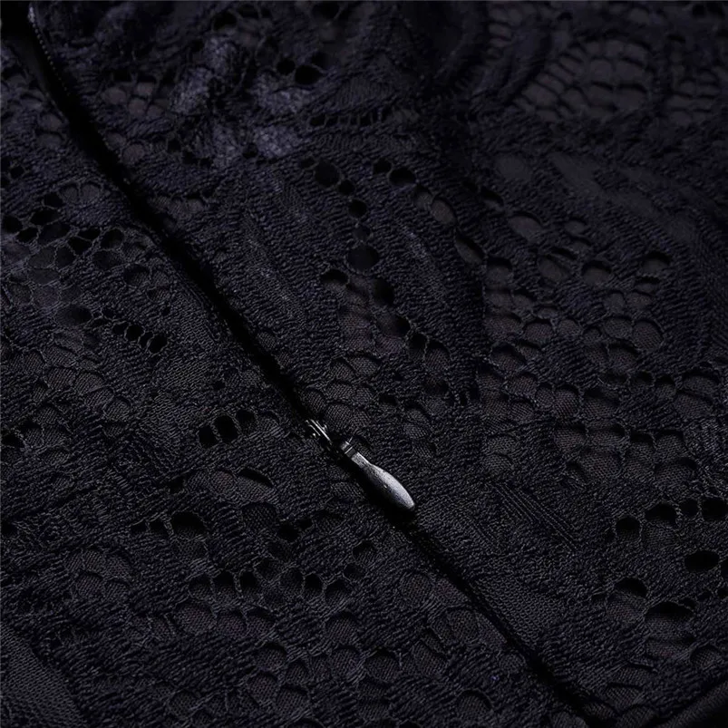 Women Sexy Casual Solid Cold Off Shoulder Lady Long Sleeve Lace Spilce Jumsuit macacao feminino combinaison R07 (1)