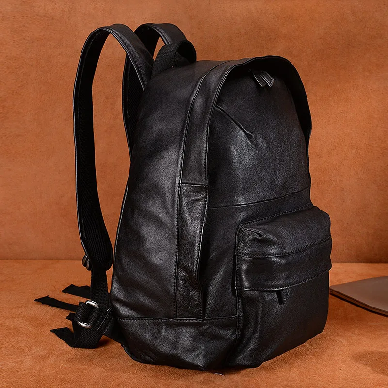 

Difenise The first layer Sheepskin Vegetable tanned Men Backpacks Handmade Genuine Leather OL Fashion Big Men's Backpacks Gifts