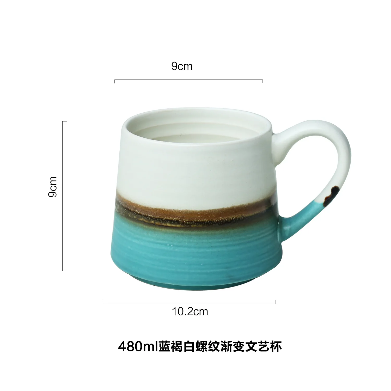 New Ceramic Embossed Mark Cup Lovers Cup Hotel Coffee House Breakfast Milk Tea Cup - Цвет: G