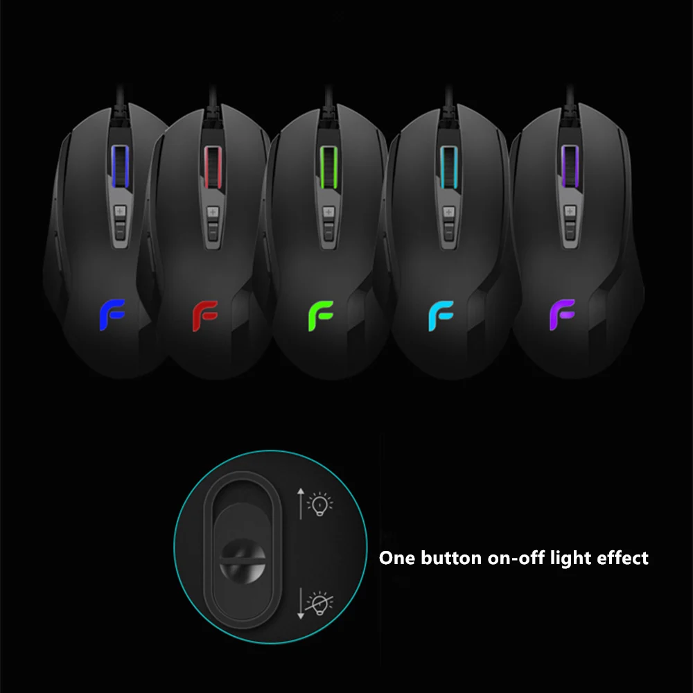 Мышь игровая Проводная DEARMO PMW3325 100 6000DPI 7 кнопок RGB подсветка|wired gaming mouse|gaming mousewired |