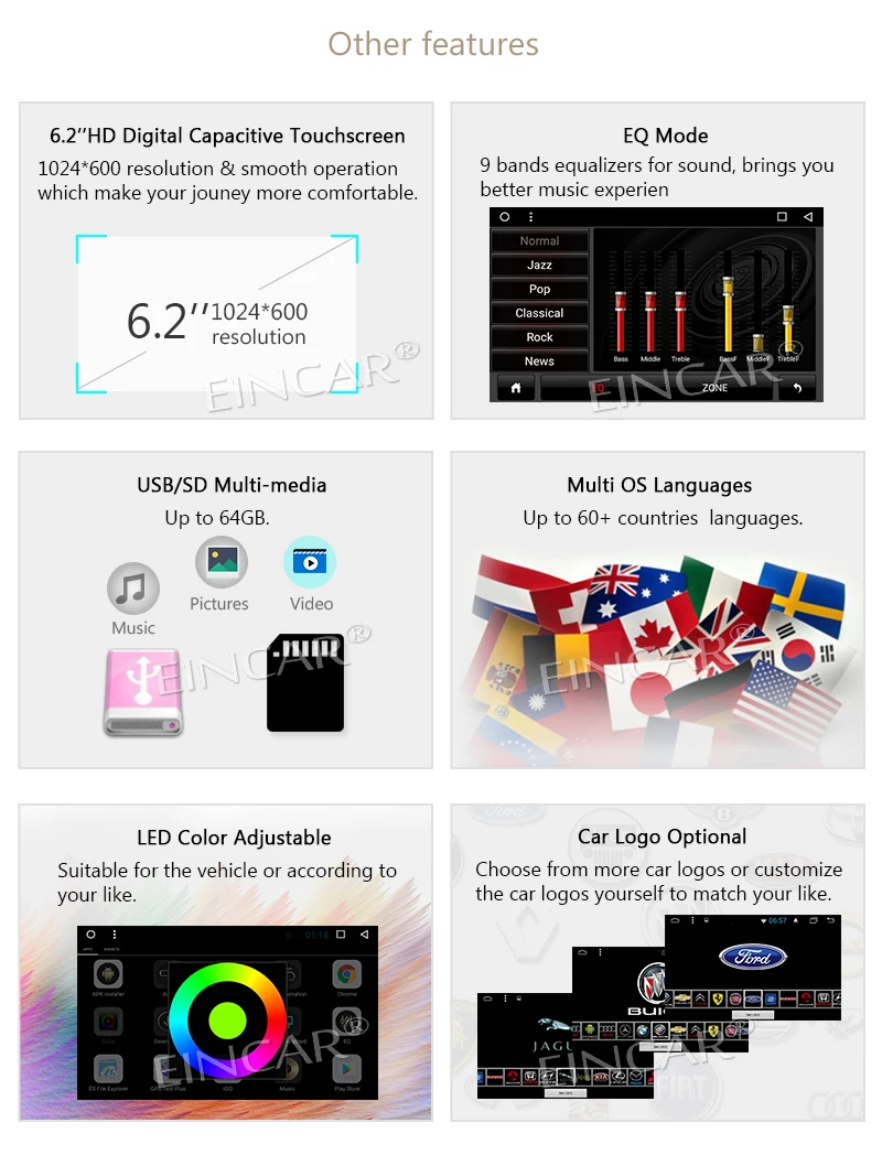 Cheap Eincar 7 inch Car dvd Player Double 2 Din car PC Octa-core Car radio Stereo Android 7.1 GPS Navigation Head Unit support wifi 3G 9 Cheap Eincar 7 inch Car dvd Player Double 2 Din car PC Octa-core Car radio Stereo Android 7.1 GPS Navigation Head Unit support wifi 3G 9