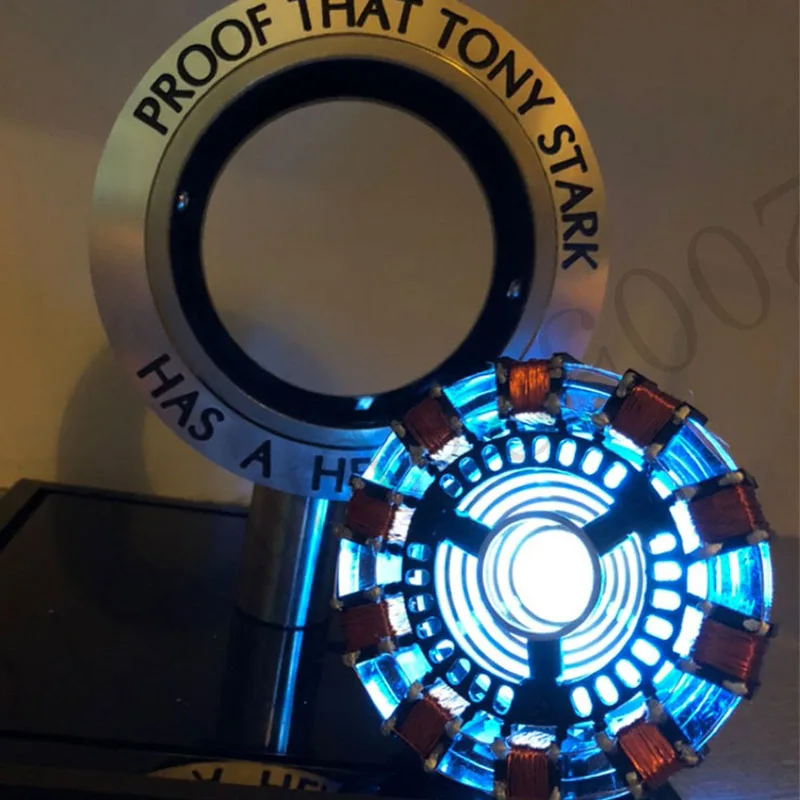New Iron Man Arc Reactor Avengers LED Light 1:1 Action Figure MK2 ...