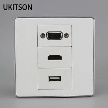 

Top Grade 86mm Outer Frame Panel With VGA HDMI USB Female To Female Connector