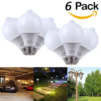 

6PCS 9W PIR Motion Sensor LED Bulb+Light Control Motion Sensor Light E27 Led Bulb Auto Smart Led PIR Infrared Body Sound