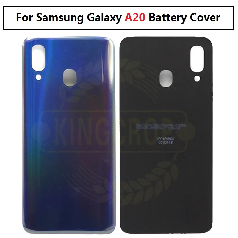 

For Samsung Galaxy A20 A205 A205F Back Battery Cover Glass Housing Cover for Samsung A20 Door Rear Case Replacement