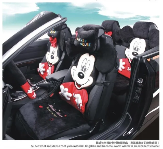 mickey mouse car seat covers sets all in one front rear full set seat