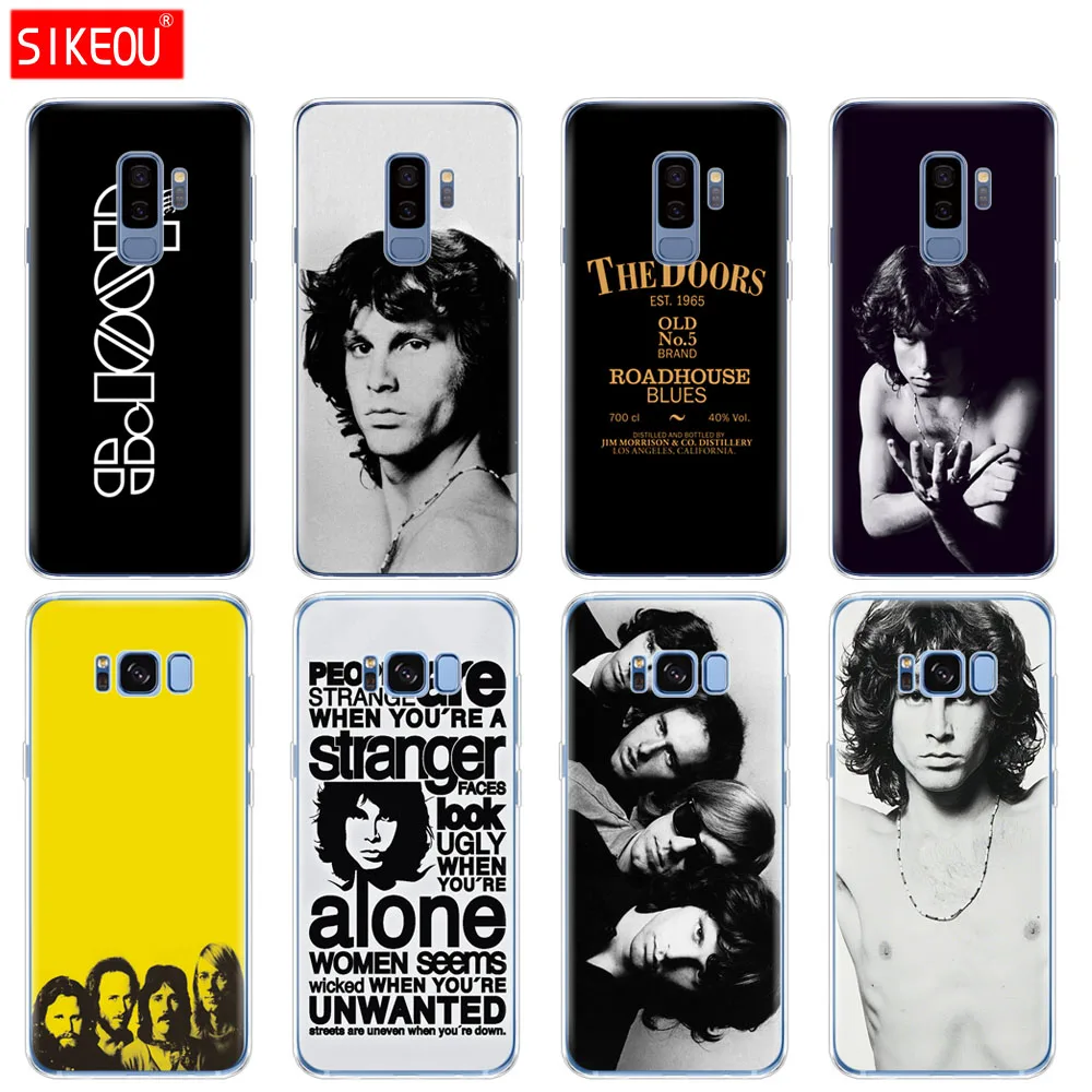 silicone case for Samsung Galaxy S9 S8 S7 S6 edge S5 S4 S3 PLUS phone cover The doors JIM MORRISON rock | Мобильные телефоны и
