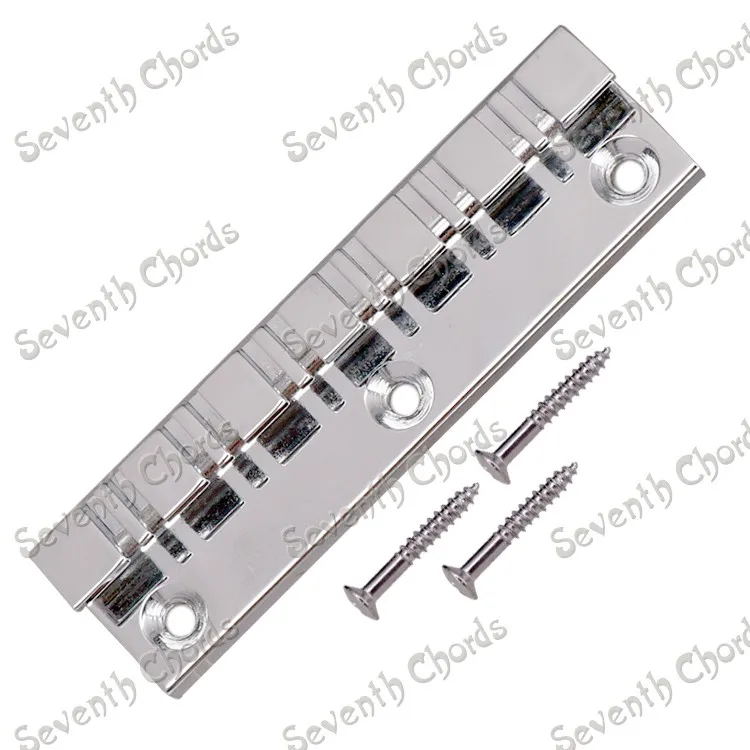 Silvery brass 12 strings electric guitar tailpiece mounting bridge