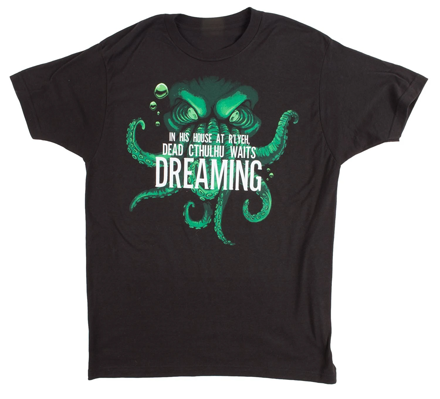 Dead Cthulhu Waits Dreaming | футболка унисекс loveccraft Sci-fi Horror Fan Мужская одежда
