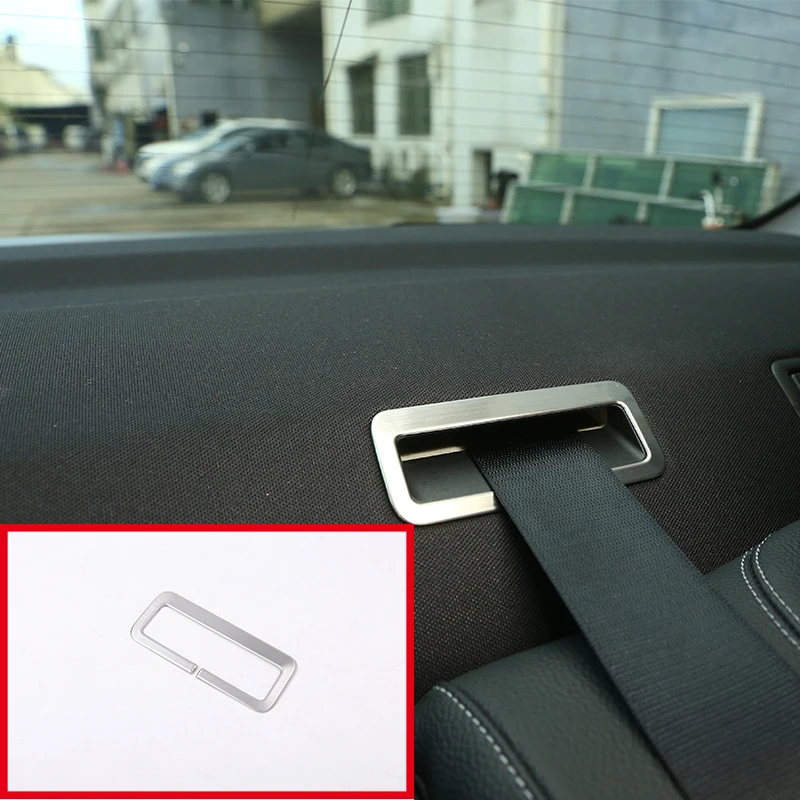 

Stainless Steel Interior Rear Seat Safety Belt Cover Frame Trim Car Accessories For Mercedes Benz W213 E Class 2016 2017 1PC