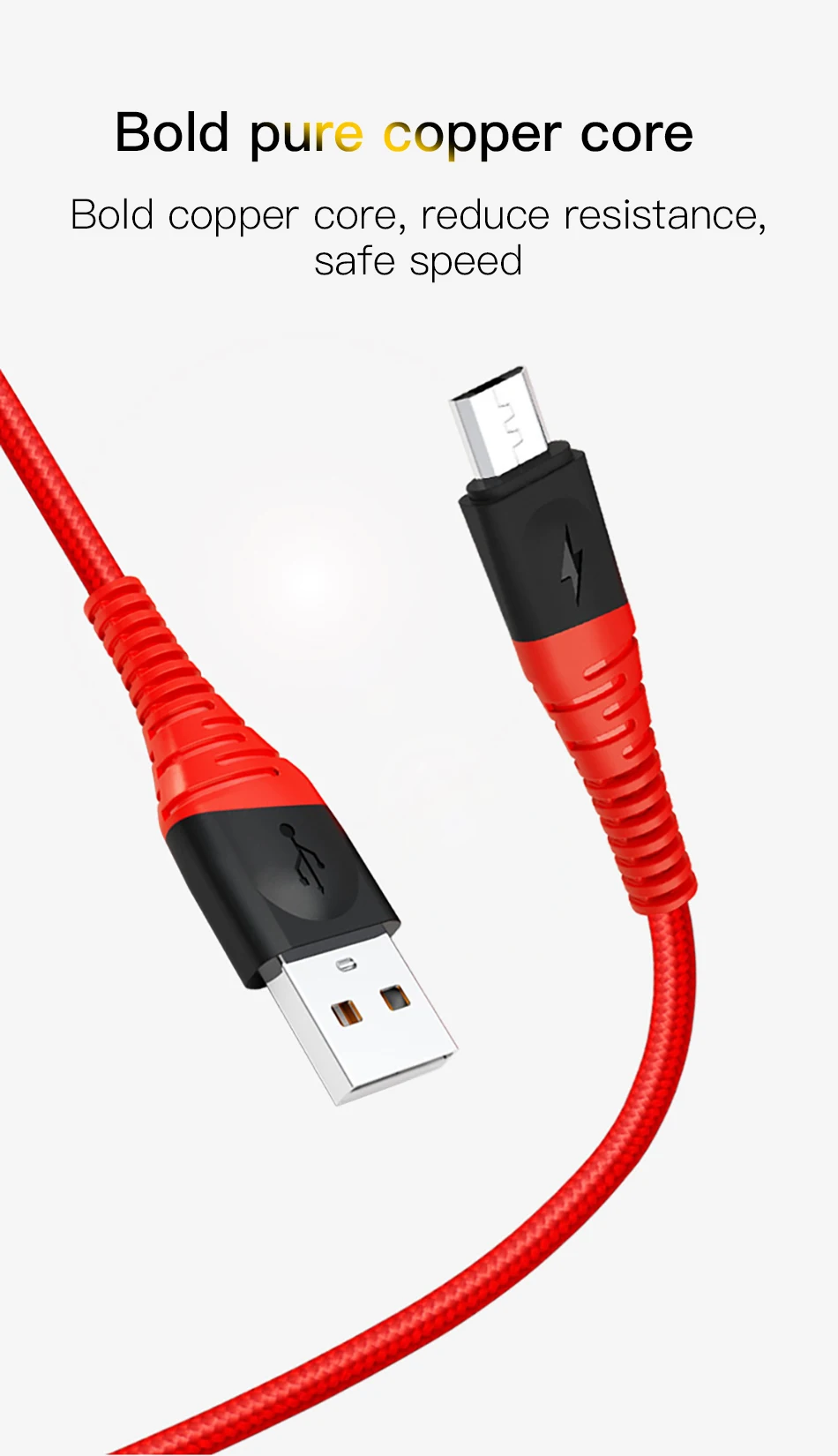 ACCEZZ 1 м 2 м кабель зарядного устройства микро-usb Быстрая зарядка и синхронизация данных для samsung S7 Xiaomi Redmi Note 5 Pro huawei Andriod телефонные кабели