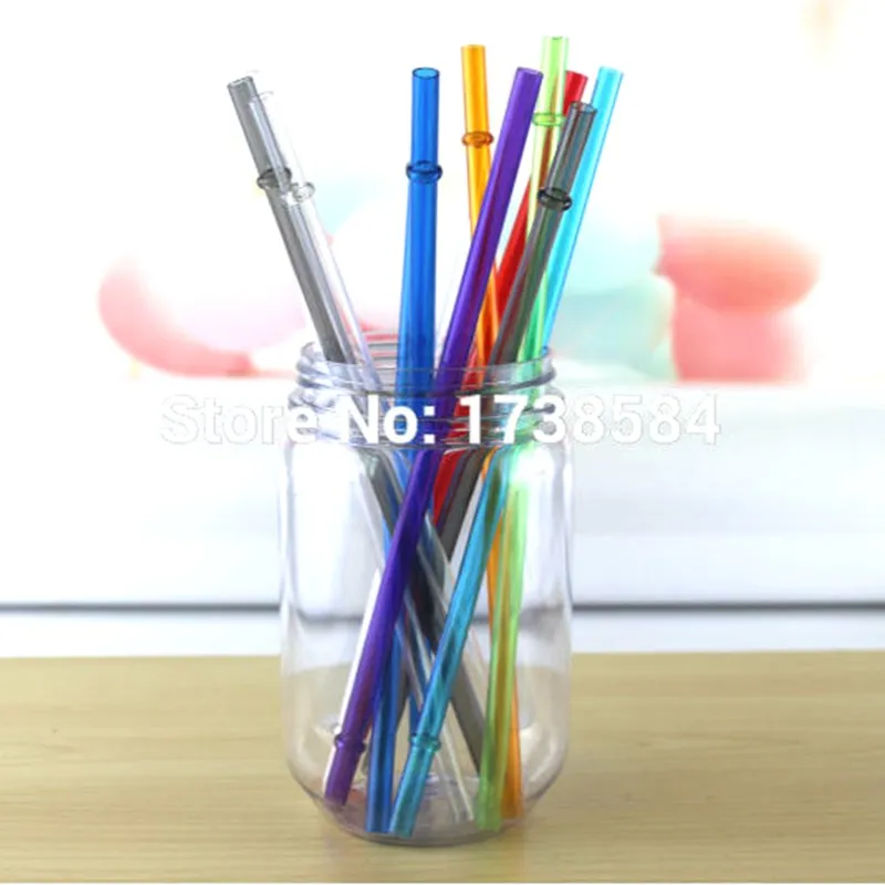 Hot sell Acrylic plastic drinking straws BPA free reusable sucker