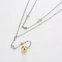 100% S925 серебро красивая качество ювелирных изделий. Оптовая продажа, модное ювелирное ожерелье SVN334