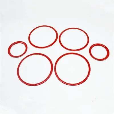 Cotochsun 6 шт./компл. динамик для двери автомобиля украшение круг крышка отделка кольцевые наклейки чехол для Kia k3 K3S- стайлинга автомобилей - Название цвета: Красный