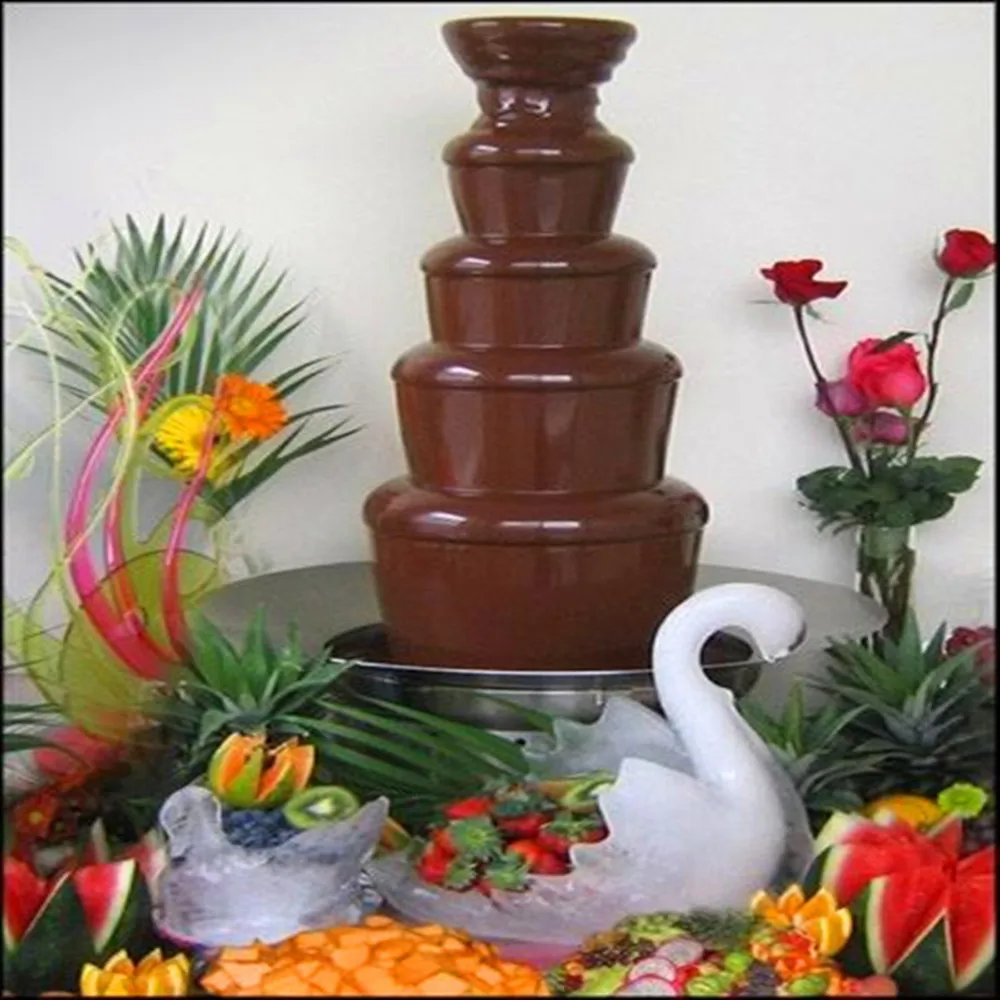 Популярные вечерние фонтан для шоколадного фондю ZF