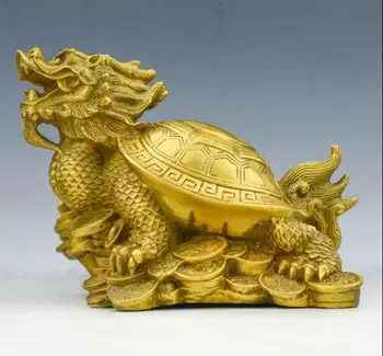 

YM 1019 Pure copper dragon turtle Ornament Arts and Crafts