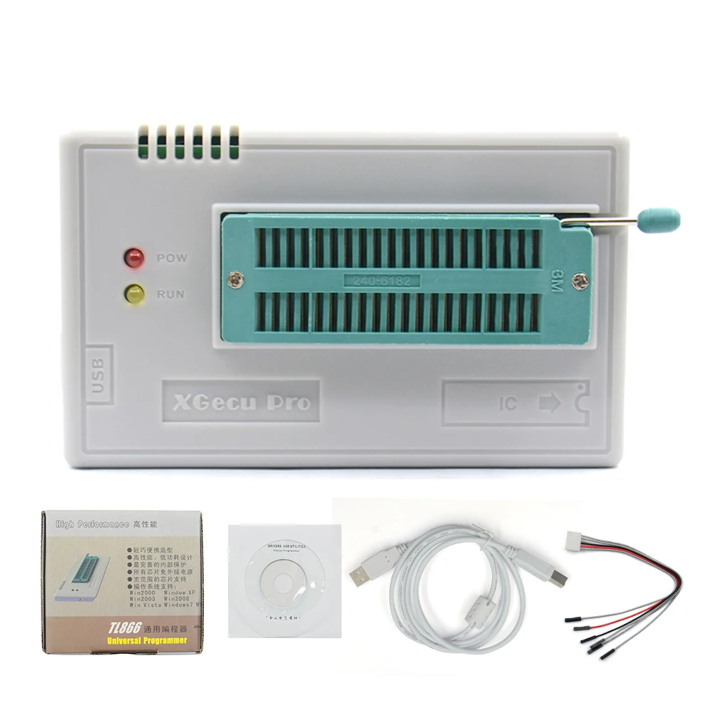 

XGECU V8.33 TL866II Plus EEPROM PIC AVR TL866A TL866CS USB Universal BIOS nand Programmer 24 93 25 mcu Bios EPROM