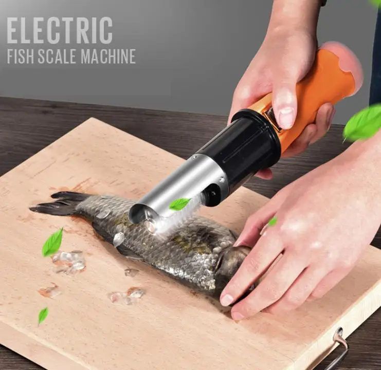 Useful Waterproof Electric Fish Scalers Fishing Cleaner Remover
