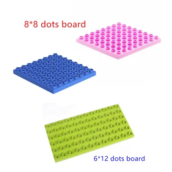 

Road Board Large Building Block DIY Classic Piece Big size set Toy accessories compatible legoe Parts child gift12*16dots