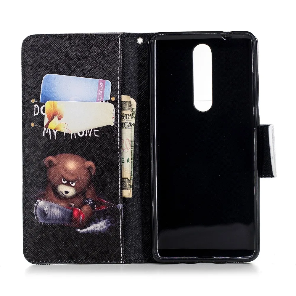 Бабочка Медведь перо чехол для Nokia 5 1 2018 3310 2017 2 3 6 8 Funda Etui|Бамперы| |