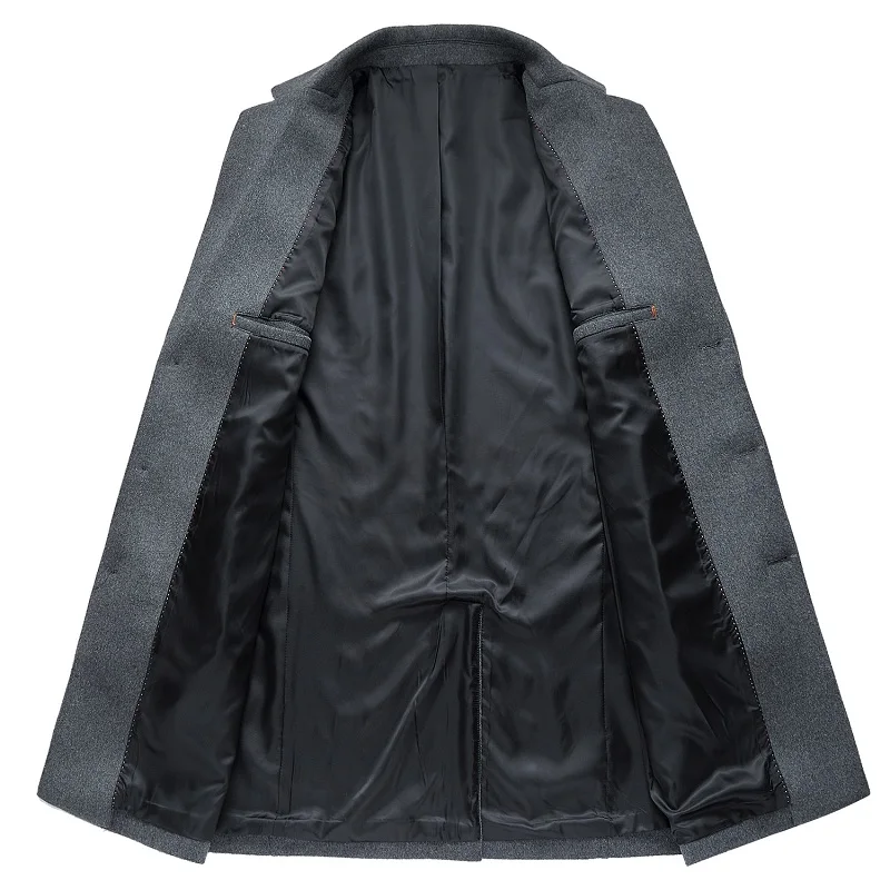 Новое поступление На зиму; высокого качества шерсть Для Мужчин's Однобортный Тренч зимняя куртка для детей, Для мужчин, двухсторонний кашемировый Тренч